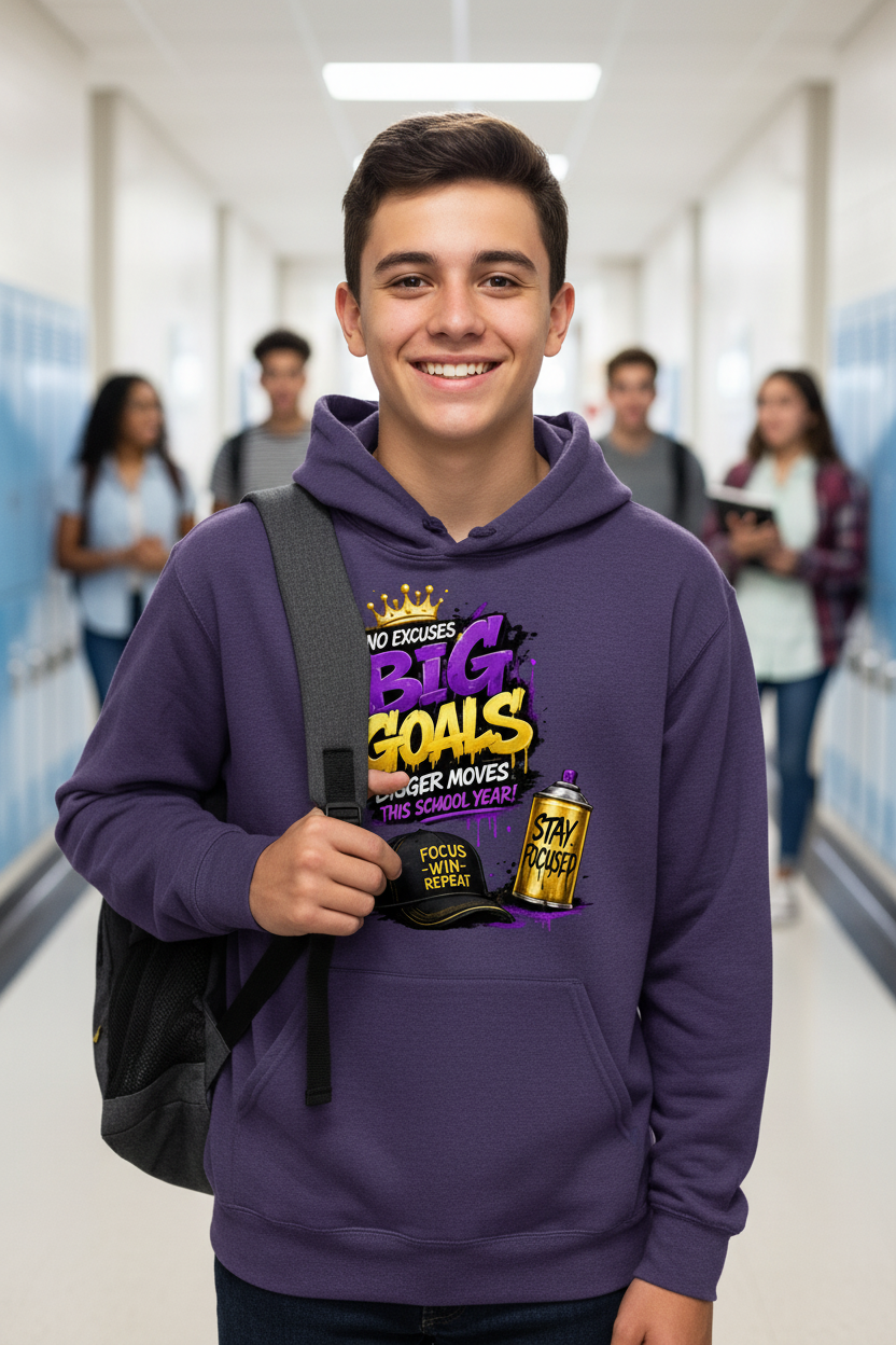 Big Goals Teens Hoodie - Front