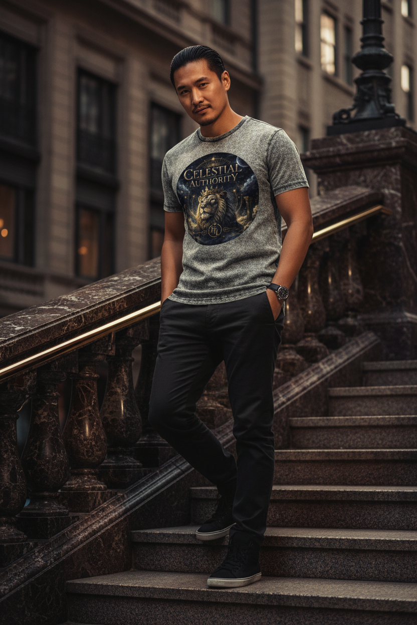 Celestial Authority Gold Tee Lifestyle