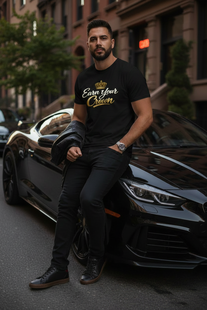 EYC Black T-Shirt Mockup