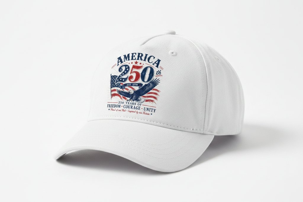 White Hat - America 250th Est. 1776 Eagle