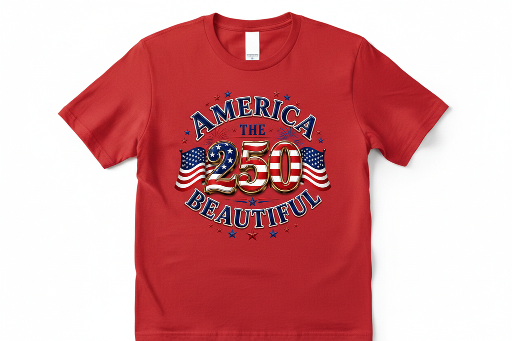Red T-Shirt - America the Beautiful 250