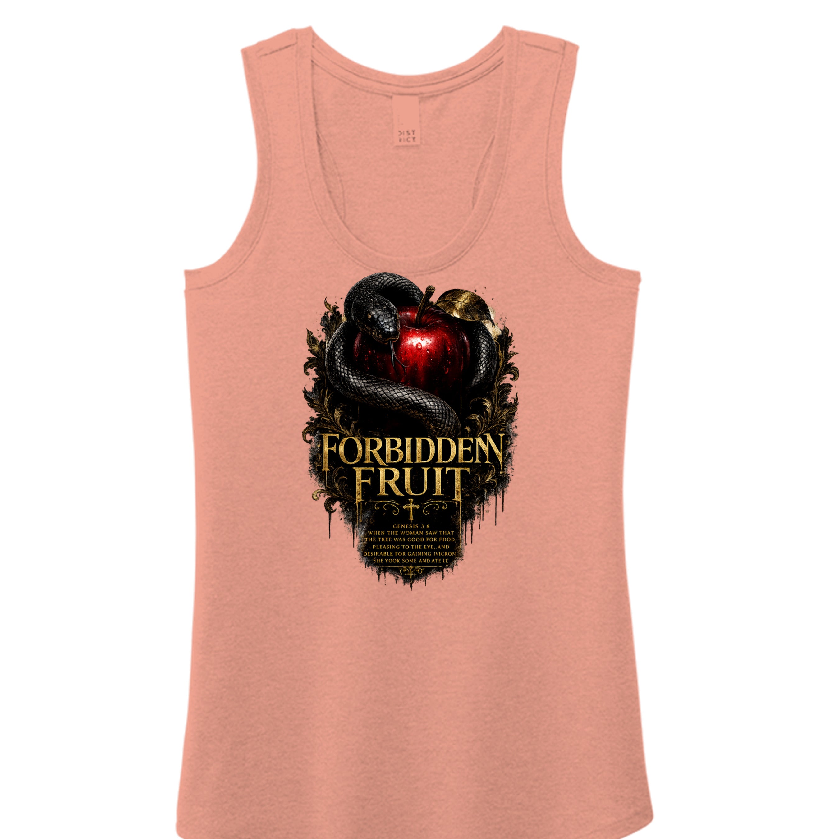 Heathered Dusty Peach - DM138L - FRONT