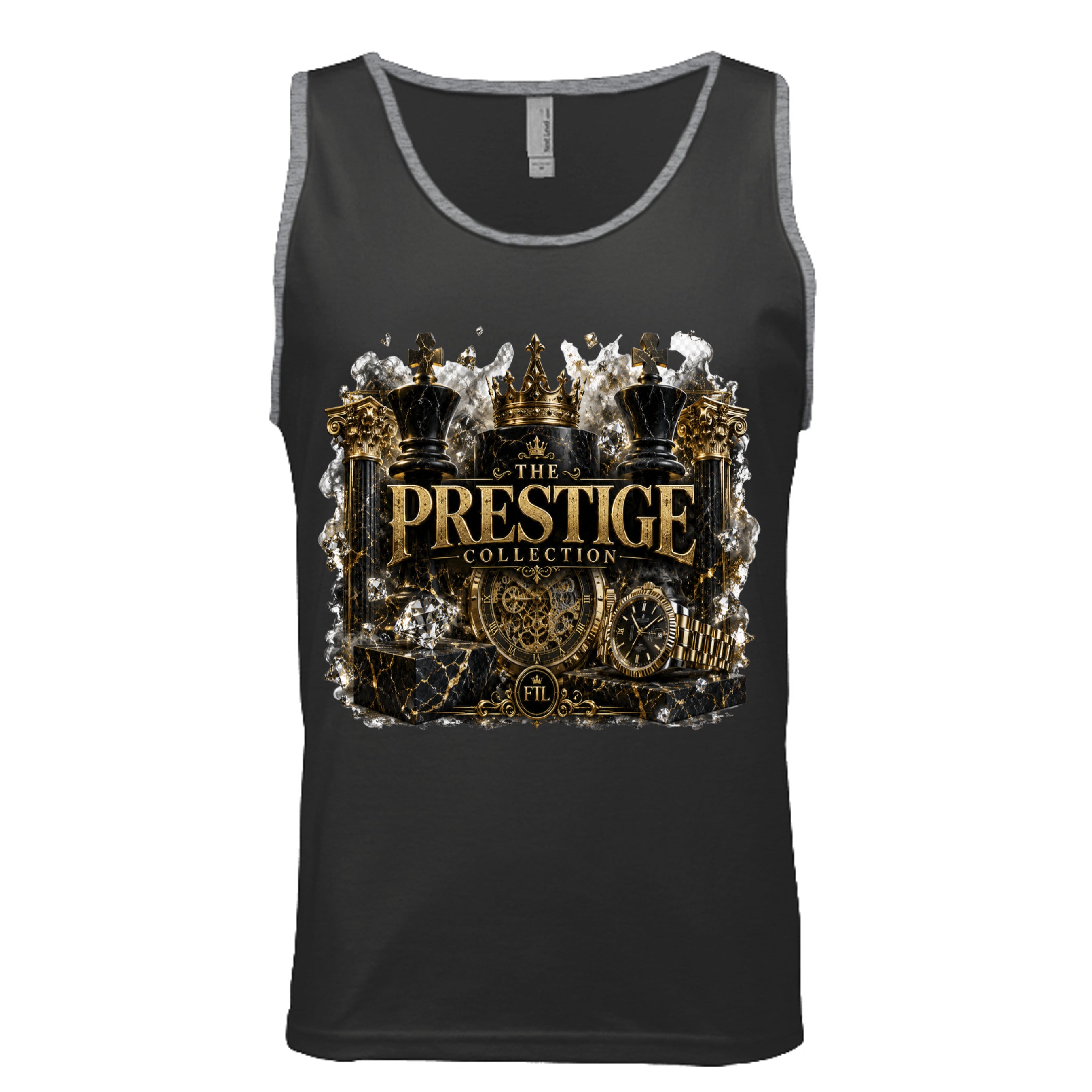 Black/ Heather Grey - 3633 - FRONT