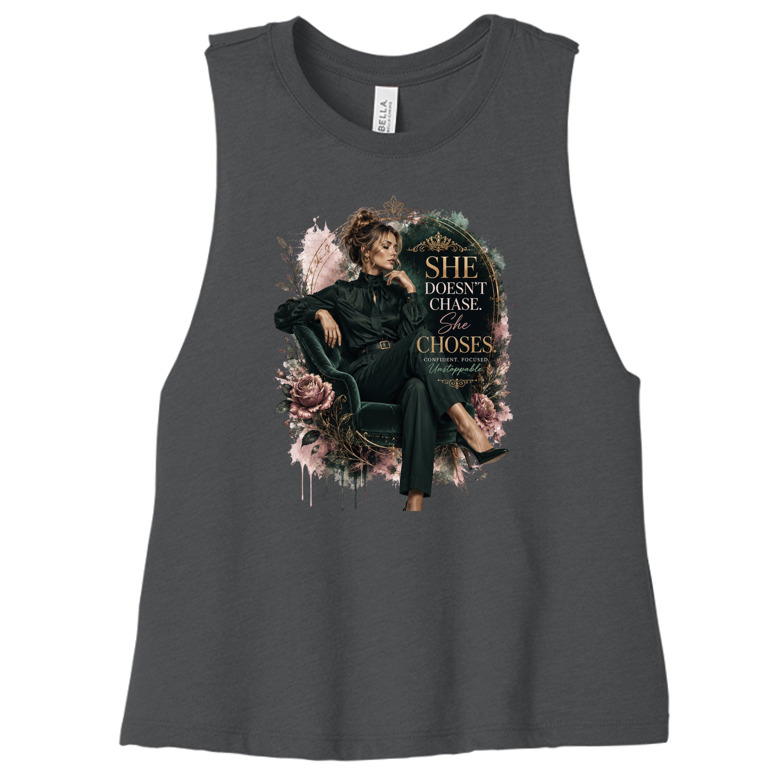 DARK GRY HEATHER - 6682 - FRONT