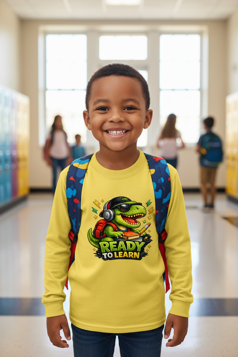 Ready to Learn Kids Long Sleeve - Front